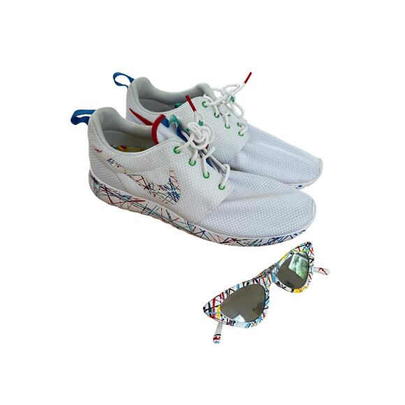 Nike - Custom Roshe One Kicks Sneakers with Matching Sunglasses - Picture 1 of 7